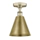 A thumbnail of the Innovations Lighting 616-1F-11-8 Ballston Cone Semi-Flush Antique Brass