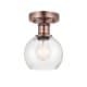 A thumbnail of the Innovations Lighting 616-1F-9-6 Athens Semi-Flush Antique Copper / Seedy
