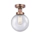 A thumbnail of the Innovations Lighting 616-1F-9-8 Beacon Semi-Flush Antique Copper / Seedy