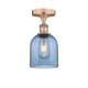 A thumbnail of the Innovations Lighting 616-1F 10 6 Bella Semi-Flush Antique Copper / Princess Blue