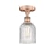 A thumbnail of the Innovations Lighting 616-1F 9 5 Bridal Veil Semi-Flush Antique Copper