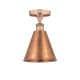 A thumbnail of the Innovations Lighting 616-1F-11-8 Ballston Cone Semi-Flush Antique Copper