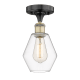 A thumbnail of the Innovations Lighting 616-1F-11-6 Cindyrella Semi-Flush Black Antique Brass / Clear