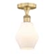 A thumbnail of the Innovations Lighting 616-1F-11-6 Cindyrella Semi-Flush Brushed Brass / Cased Matte White