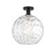 A thumbnail of the Innovations Lighting 616-1F-17-12 Athens Semi-Flush Matte Black / Clear Water Glass