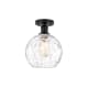 A thumbnail of the Innovations Lighting 616-1F-13-8 Athens Semi-Flush Matte Black / Clear Water Glass