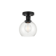 A thumbnail of the Innovations Lighting 616-1F-10-6 Athens Semi-Flush Matte Black / Clear