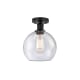 A thumbnail of the Innovations Lighting 616-1F-13-8 Athens Semi-Flush Matte Black / Seedy