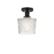 A thumbnail of the Innovations Lighting 616-1F-11-7 Niagra Semi-Flush Matte Black / Clear