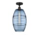 A thumbnail of the Innovations Lighting 616-1F 19 10 Vaz Semi-Flush Matte Black / Princess Blue