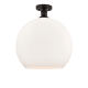 A thumbnail of the Innovations Lighting 616-1F-18-14 Athens Semi-Flush Oil Rubbed Bronze / Matte White