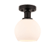 A thumbnail of the Innovations Lighting 616-1F-10-6 Athens Semi-Flush Oil Rubbed Bronze / Matte White