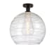 A thumbnail of the Innovations Lighting 616-1F-17-14 Athens Semi-Flush Oil Rubbed Bronze / Clear Deco Swirl