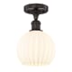 A thumbnail of the Innovations Lighting 616-1F-11-8-White Venetian-Indoor Ceiling Fixture Oil Rubbed Bronze / White Venetian