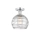 A thumbnail of the Innovations Lighting 616-1F-13-8 Athens Semi-Flush Polished Chrome / Clear Deco Swirl