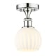 A thumbnail of the Innovations Lighting 616-1F-9-6-White Venetian-Indoor Ceiling Fixture Polished Chrome / White Venetian