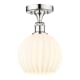 A thumbnail of the Innovations Lighting 616-1F-11-8-White Venetian-Indoor Ceiling Fixture Polished Chrome / White Venetian