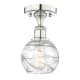 A thumbnail of the Innovations Lighting 616-1F-9-6 Athens Deco Swirl Semi-Flush Polished Nickel / Clear Deco Swirl