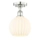 A thumbnail of the Innovations Lighting 616-1F-11-8-White Venetian-Indoor Ceiling Fixture Polished Nickel / White Venetian