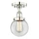 A thumbnail of the Innovations Lighting 616-1F-9-6 Beacon Semi-Flush Polished Nickel / Clear