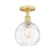 A thumbnail of the Innovations Lighting 616-1F-11-8 Athens Water Glass Semi-Flush Satin Gold / Clear Water Glass