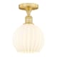 A thumbnail of the Innovations Lighting 616-1F-11-8-White Venetian-Indoor Ceiling Fixture Satin Gold / White Venetian