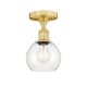 A thumbnail of the Innovations Lighting 616-1F-9-6 Athens Semi-Flush Satin Gold / Clear