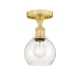 A thumbnail of the Innovations Lighting 616-1F-9-6 Athens Semi-Flush Satin Gold / Seedy