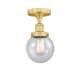 A thumbnail of the Innovations Lighting 616-1F-9-6 Beacon Semi-Flush Satin Gold / Seedy
