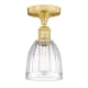 A thumbnail of the Innovations Lighting 616-1F-10-6 Brookfield Semi-Flush Satin Gold / Clear