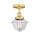 A thumbnail of the Innovations Lighting 616-1F-9-7 Oxford Semi-Flush Satin Gold / Clear