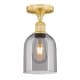 A thumbnail of the Innovations Lighting 616-1F 10 6 Bella Semi-Flush Satin Gold / Light Smoke