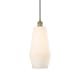 A thumbnail of the Innovations Lighting 616-1P-17-7 Windham Pendant Antique Brass / White