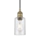 A thumbnail of the Innovations Lighting 616-1P-10-4 Clymer Pendant Antique Brass / Seedy