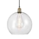 A thumbnail of the Innovations Lighting 616-1P-17-14 Athens Pendant Black Antique Brass / Clear