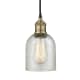 A thumbnail of the Innovations Lighting 616-1P-10-5 Caledonia Pendant Black Antique Brass / Mica