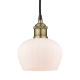 A thumbnail of the Innovations Lighting 616-1P-8-7 Fenton Pendant Black Antique Brass / Matte White