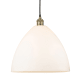 A thumbnail of the Innovations Lighting 616-1P-18-16 Edison Dome Pendant Black Antique Brass / Matte White