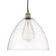 A thumbnail of the Innovations Lighting 616-1P-18-16 Edison Dome Pendant Black Antique Brass / Clear