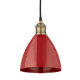 A thumbnail of the Innovations Lighting 616-1P-11-8 Plymouth Dome Pendant Black Antique Brass / Red