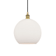 A thumbnail of the Innovations Lighting 616-1P-14-12 Athens Pendant Brushed Brass / Matte White