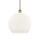 A thumbnail of the Innovations Lighting 616-1P-17-14 Athens Pendant Brushed Brass / Matte White