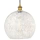 A thumbnail of the Innovations Lighting 616-1P 17 14 White Mouchette Pendant Brushed Brass