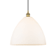 A thumbnail of the Innovations Lighting 616-1P-18-16 Edison Dome Pendant Brushed Brass / Matte White