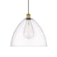 A thumbnail of the Innovations Lighting 616-1P-18-16 Edison Dome Pendant Brushed Brass / Clear