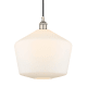 A thumbnail of the Innovations Lighting 616-1P-14-12 Cindyrella Pendant Polished Nickel / Cased Matte White