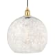 A thumbnail of the Innovations Lighting 616-1P 17 14 White Mouchette Pendant Satin Gold