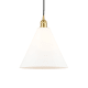 A thumbnail of the Innovations Lighting 616-1P-14-12 Berkshire Pendant Satin Gold / Matte White