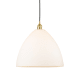 A thumbnail of the Innovations Lighting 616-1P-18-16 Edison Pendant Satin Gold / Matte White