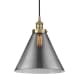 A thumbnail of the Innovations Lighting 616-1PH-15-12-L Cone Pendant Antique Brass / Plated Smoke